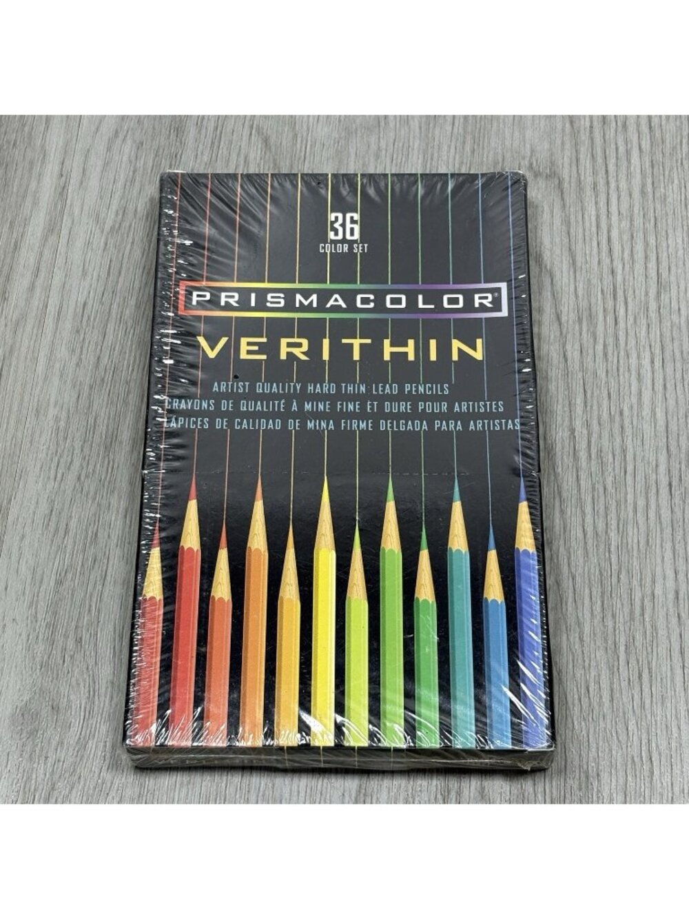 Prismacolor Verithin 36 Hard Thin Lead Colored Pencils Set New Sealed